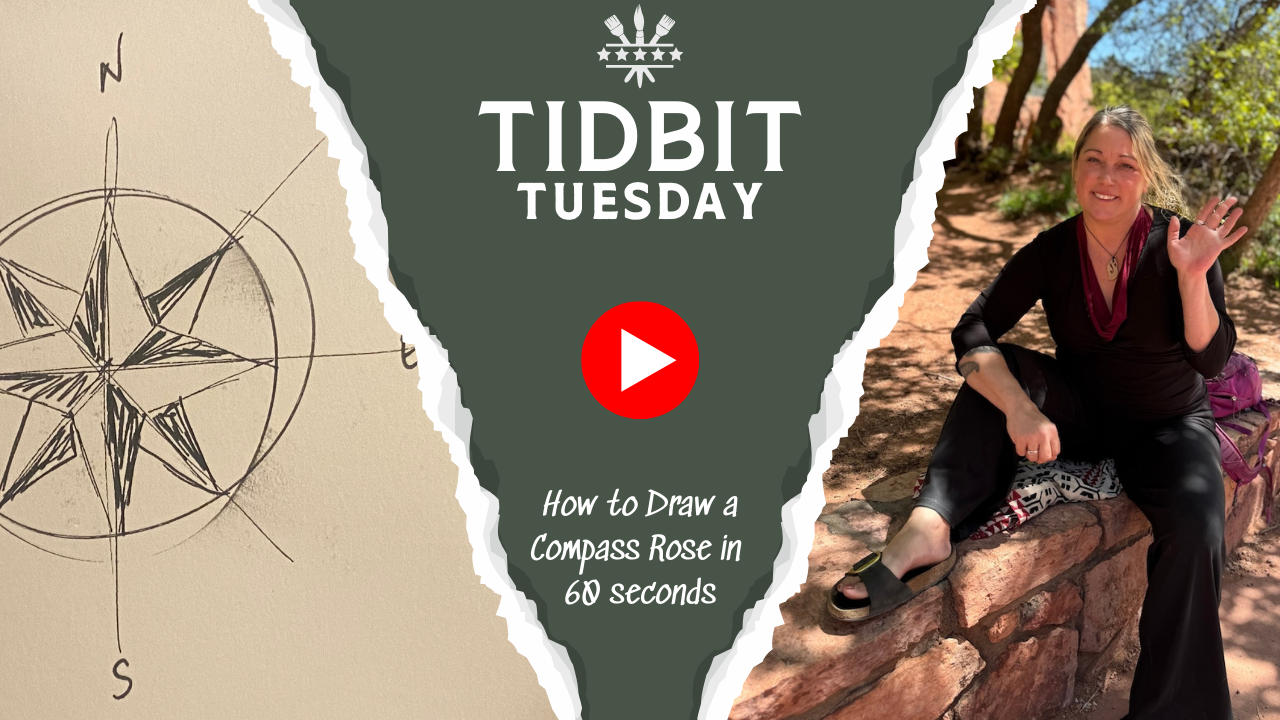 How to Draw a Compass Rose in 60 Seconds