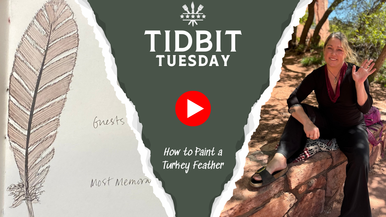 How to Paint a Turkey Feather