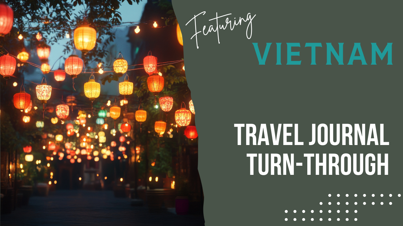Vietnam Travel Journal Turn-Through